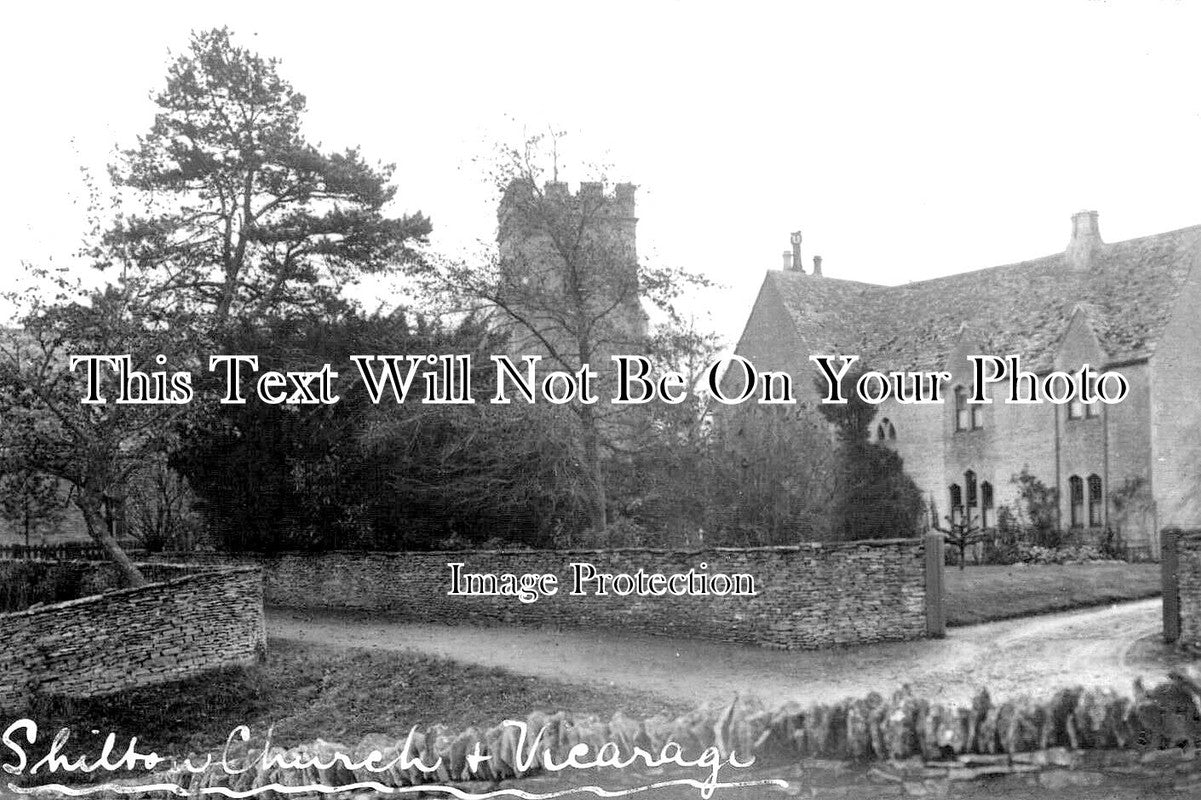 OX 1379 - Shilton Church & Vicarage, Oxfordshire