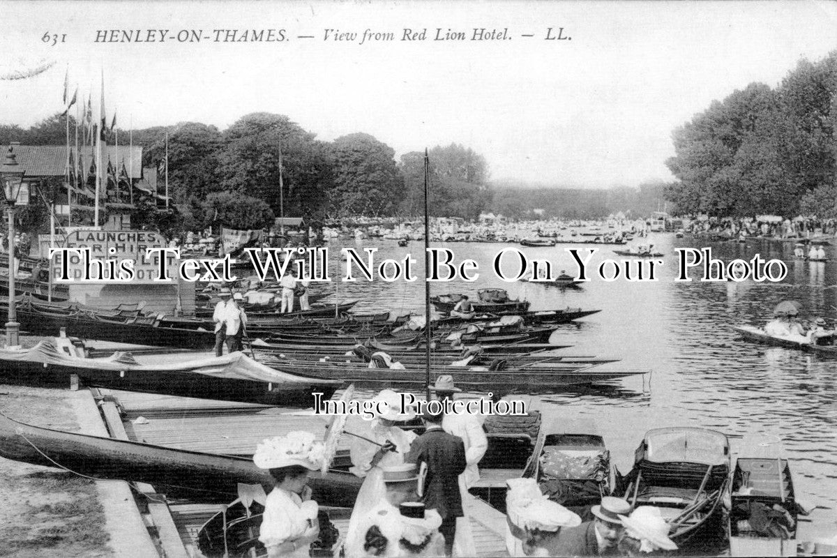 OX 163 - View From Red Lion Hotel, Henley On Thames, Oxfordshire