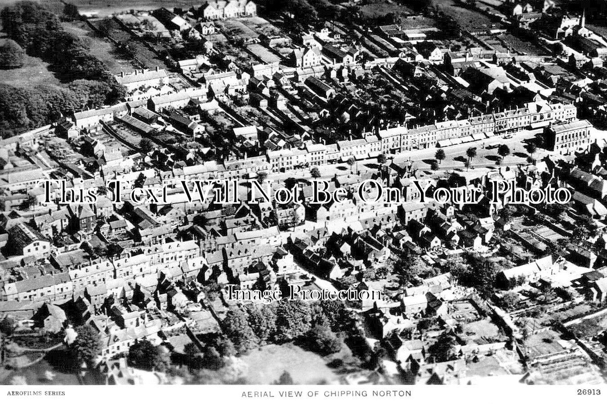 OX 1689 - Aerial View Of Chipping Norton, Oxfordshire