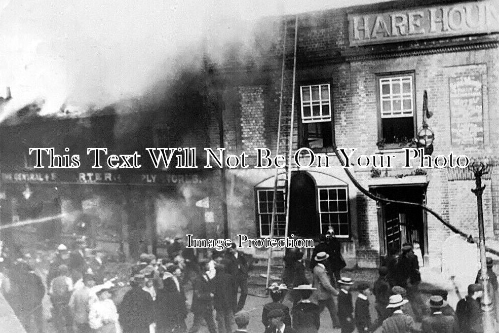 OX 1749 - Hare & Hounds Pub Fire, Watlington, Oxfordshire