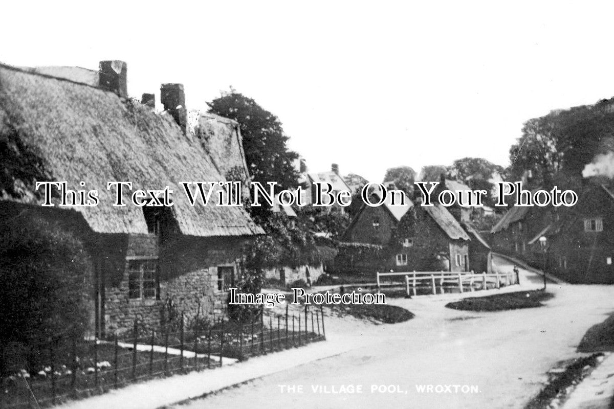 OX 1797 - The Village Pool, Wroxton, Oxfordshire c1916