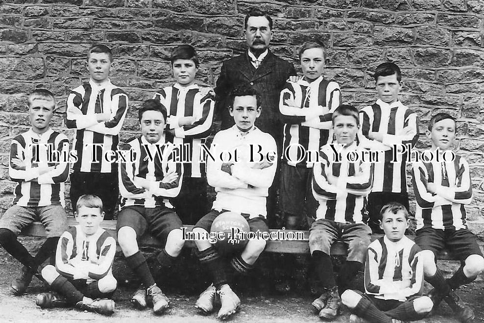 OX 1827 - Stanford In The Vale School Football Team, Oxfordshire 1911