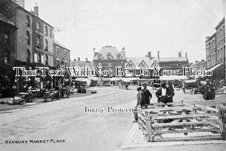 OX 236 - Market Place, Banbury, Oxfordshire c1904
