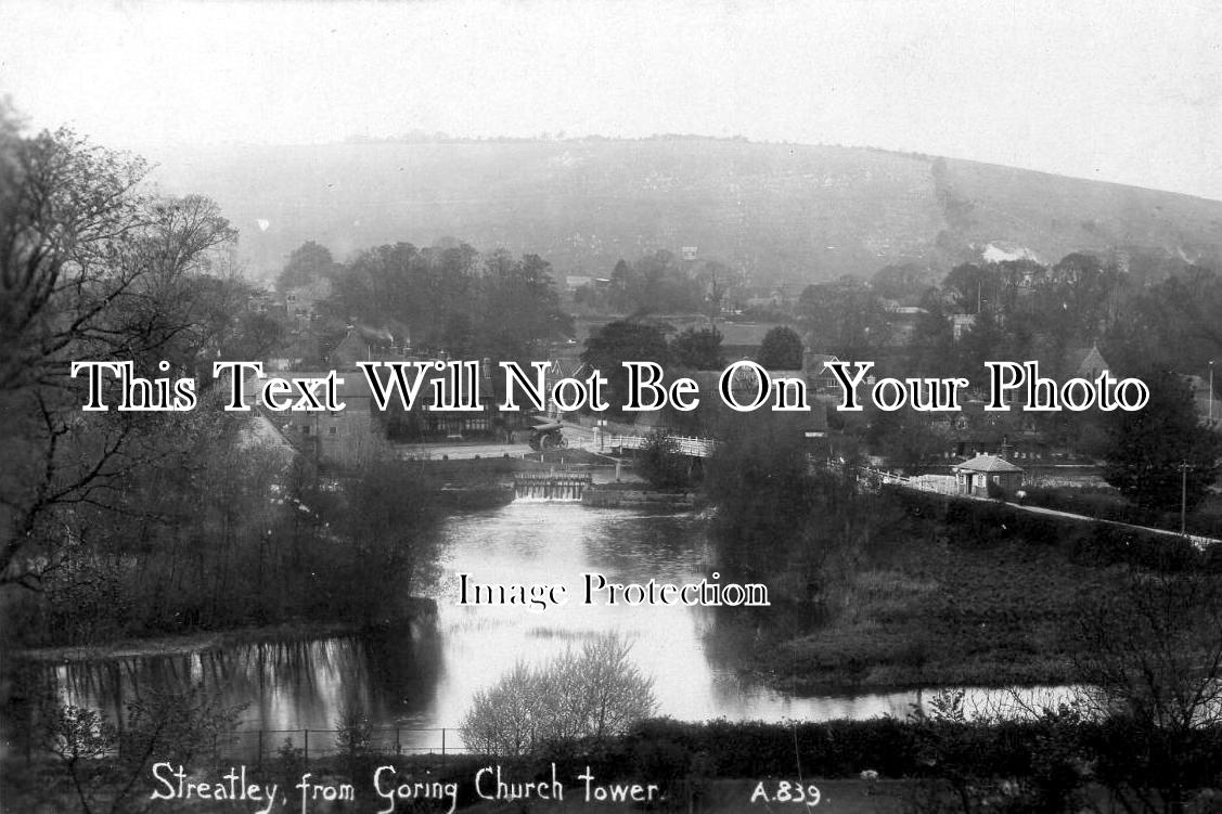 OX 245 - Streatley From Goring Church Tower, Oxfordshire c1913