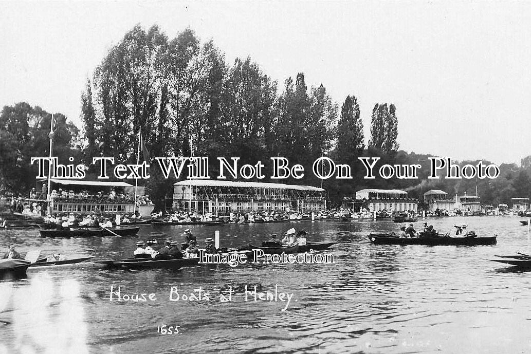 OX 381 - House Boats, Henley, Oxfordshire
