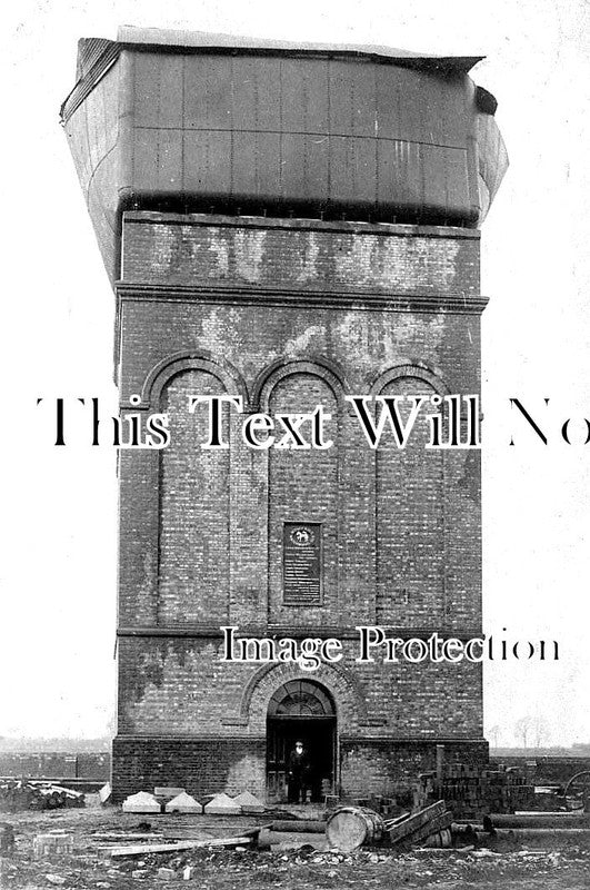OX 477 - Bursting Of Water Tower, Witney Waterworks, Oxfordshire 1904