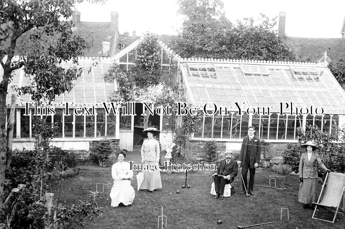 OX 487 - Croquet At Thame, Oxfordshire 1914