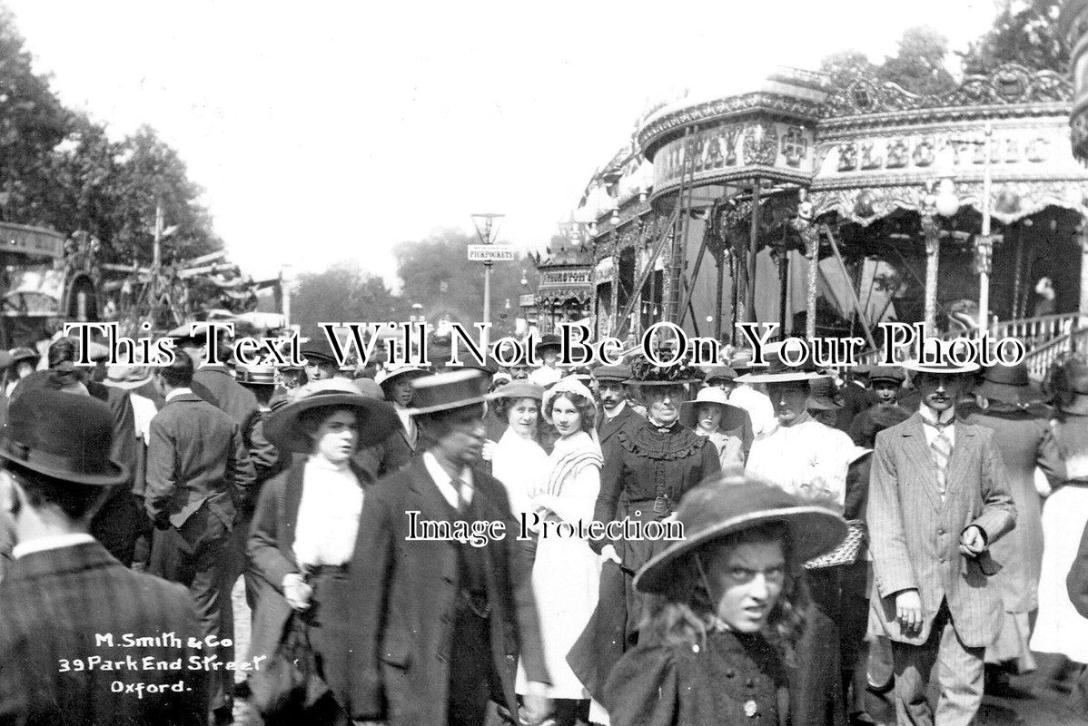 OX 588 - Fun Fair Crowds, Oxford, Oxfordshire 1911