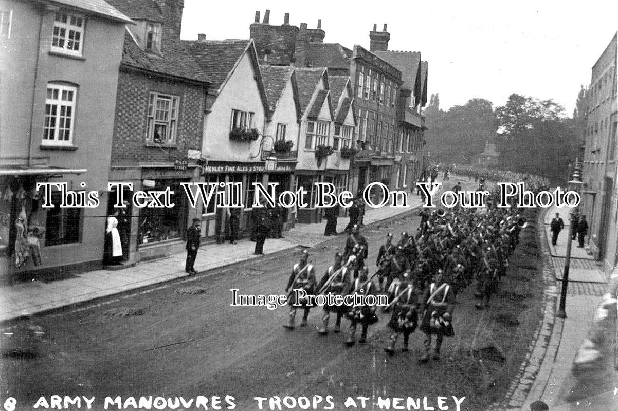 OX 627 - Army Manouvres, Troops At Henley, Oxfordshire