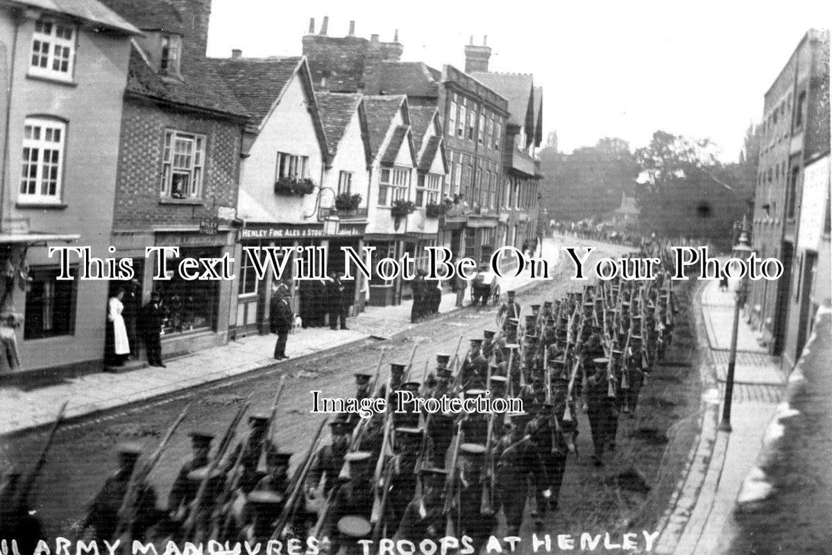 OX 628 - Army Manouvres, Troops At Henley, Oxfordshire