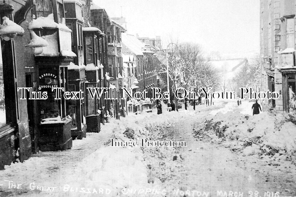 OX 823 - The Great Blizzard, Chipping Norton, Oxfordshire 1916