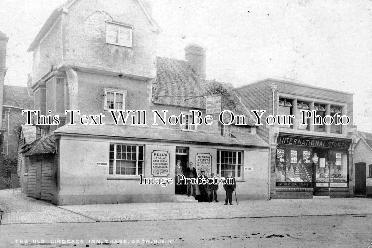 OX 97 - The Old Birdcage Inn, Thame, Oxfordshire c1904