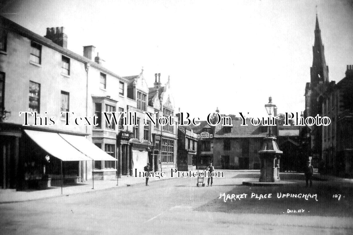 RU 186 - Market Place, Uppingham, Rutland c1912