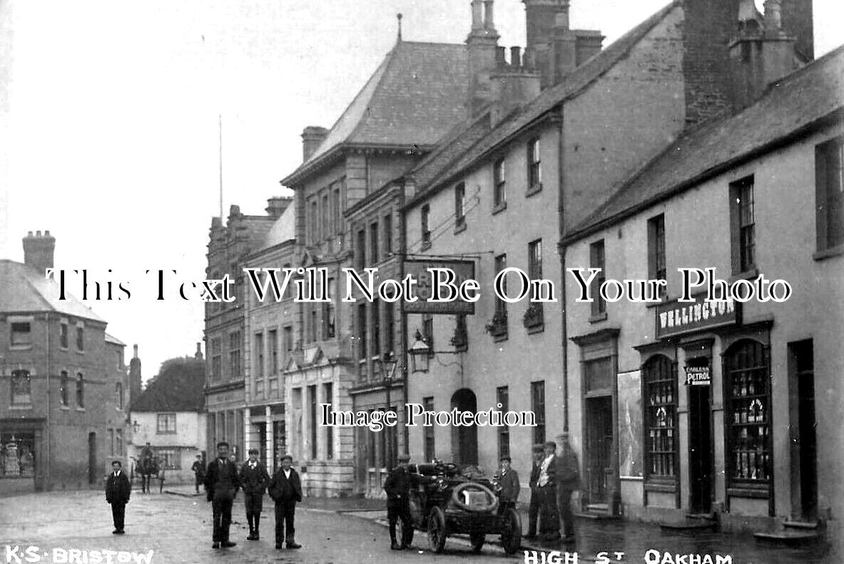 RU 193 - The Crown Hotel, High Street, Oakham, Rutland c1905