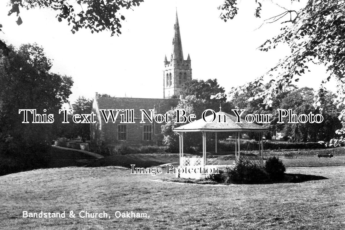 RU 267 - Bandstand & Church, Oakham, Rutland