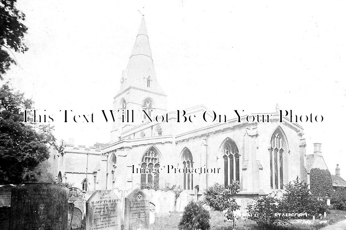 RU 295 - St Johns Church, Ryhall, Rutland c1906