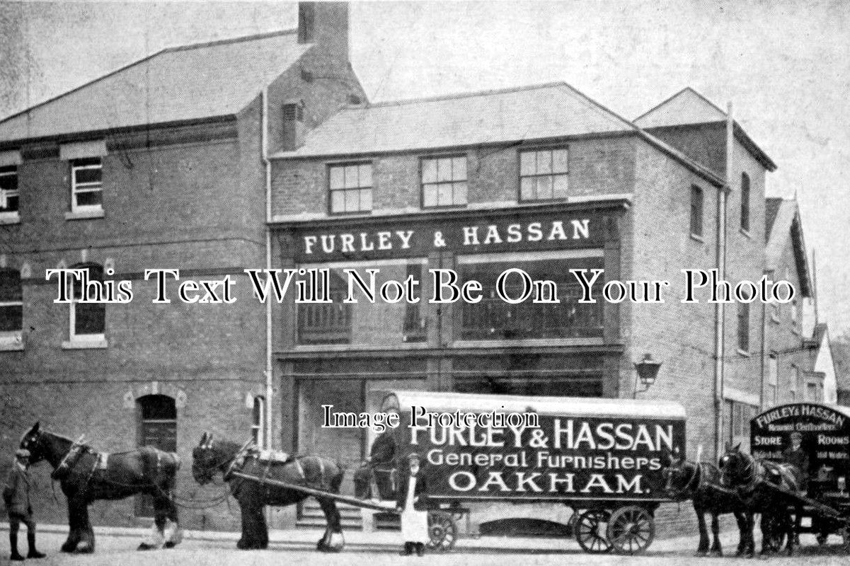 RU 35 - Furley & Hassan Shopfront, Oakham, Rutland c1920