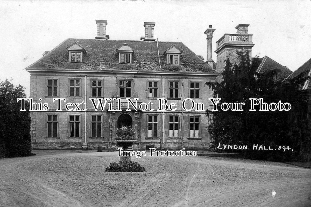RU 77 - Lyndon Hall, Rutland c1920