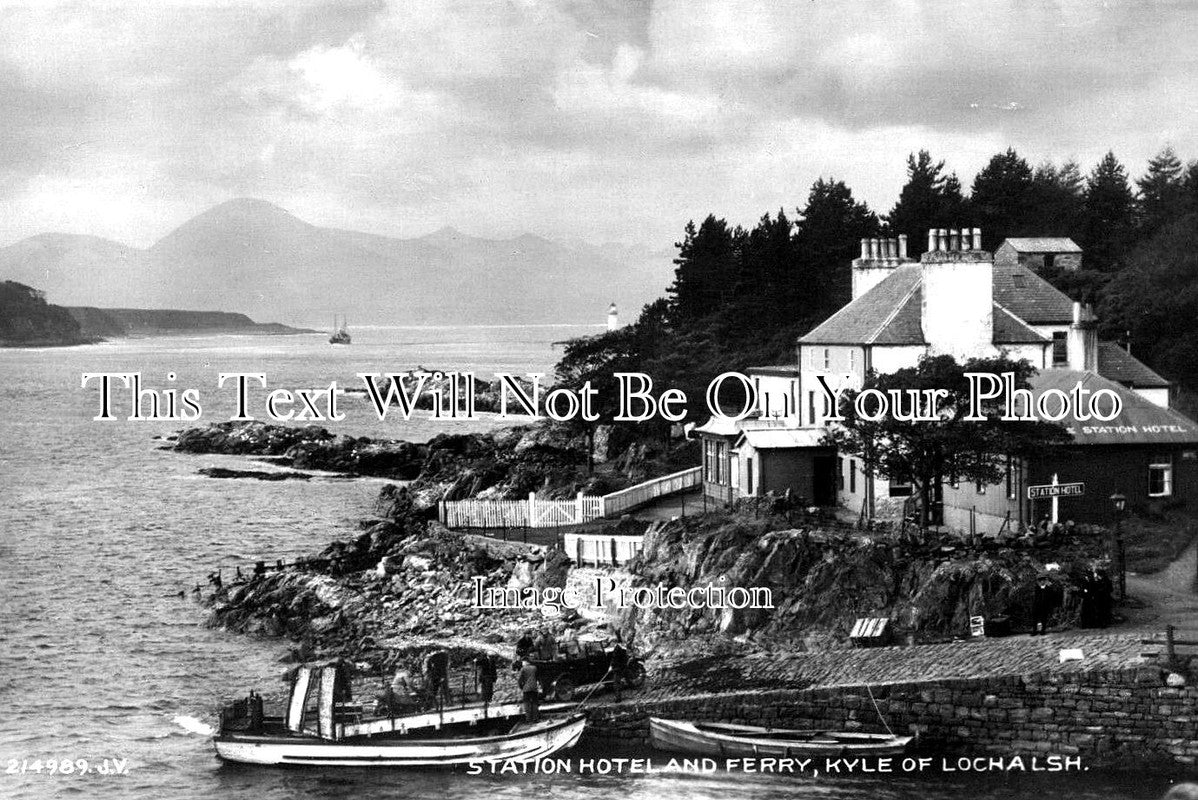 SC 1040 - Station Hotel & Ferry, Kyle Of Lochalsh, Scotland c1934