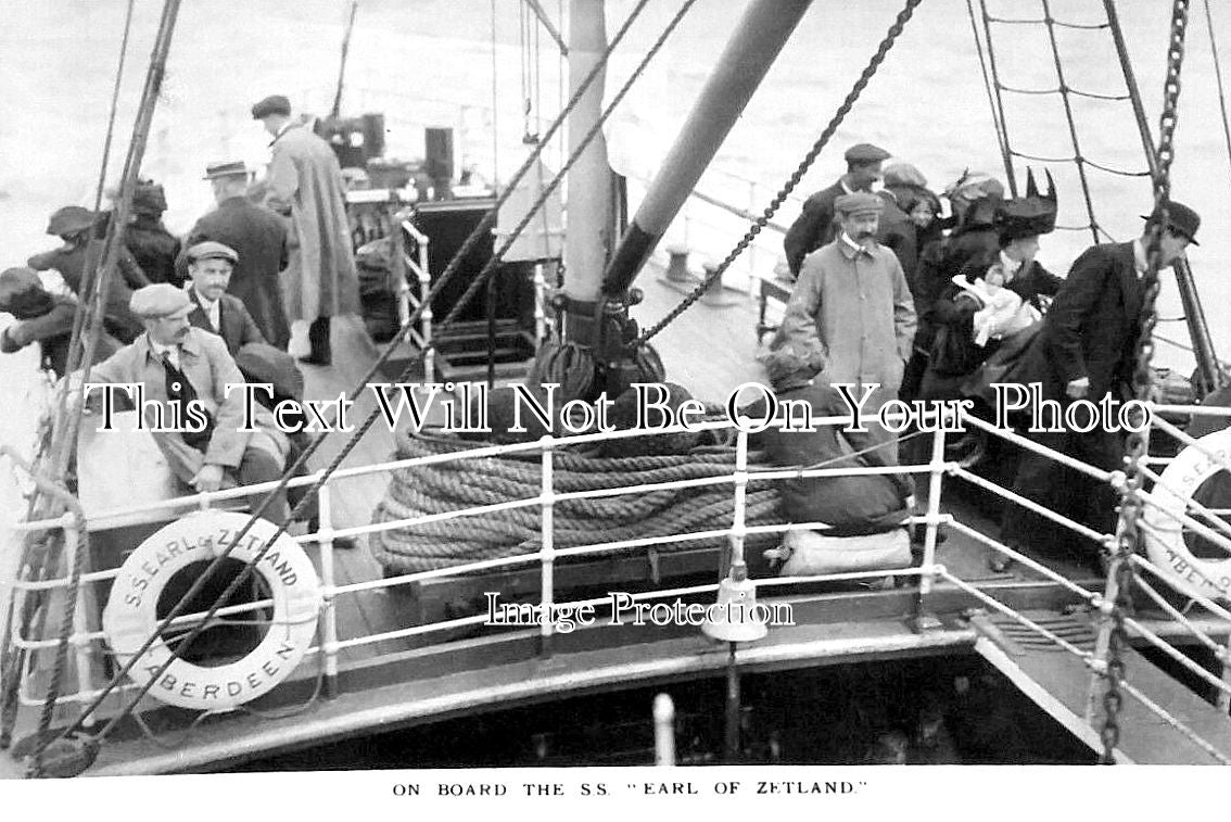 SC 1065 - On Board The SS Earl Of Zetland, Shetland, Scotland