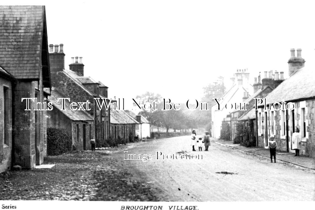SC 1157 - Broughton Village, Scotland c1907
