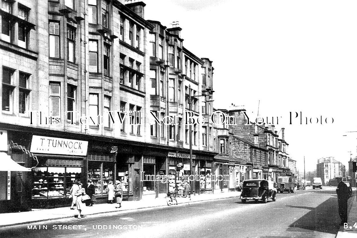 SC 1171 - Main Street, Uddingston, Lanarkshire, Scotland c1957