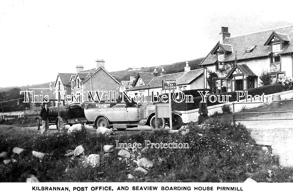 SC 1215 - Kilbrannan Post Office & Seaview Boarding House, Pirnmill, Scotland