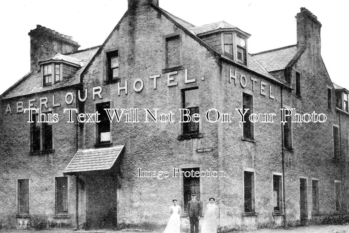 SC 1222 - The Aberlour Hotel, Aberlour, Banffshire, Scotland c1910