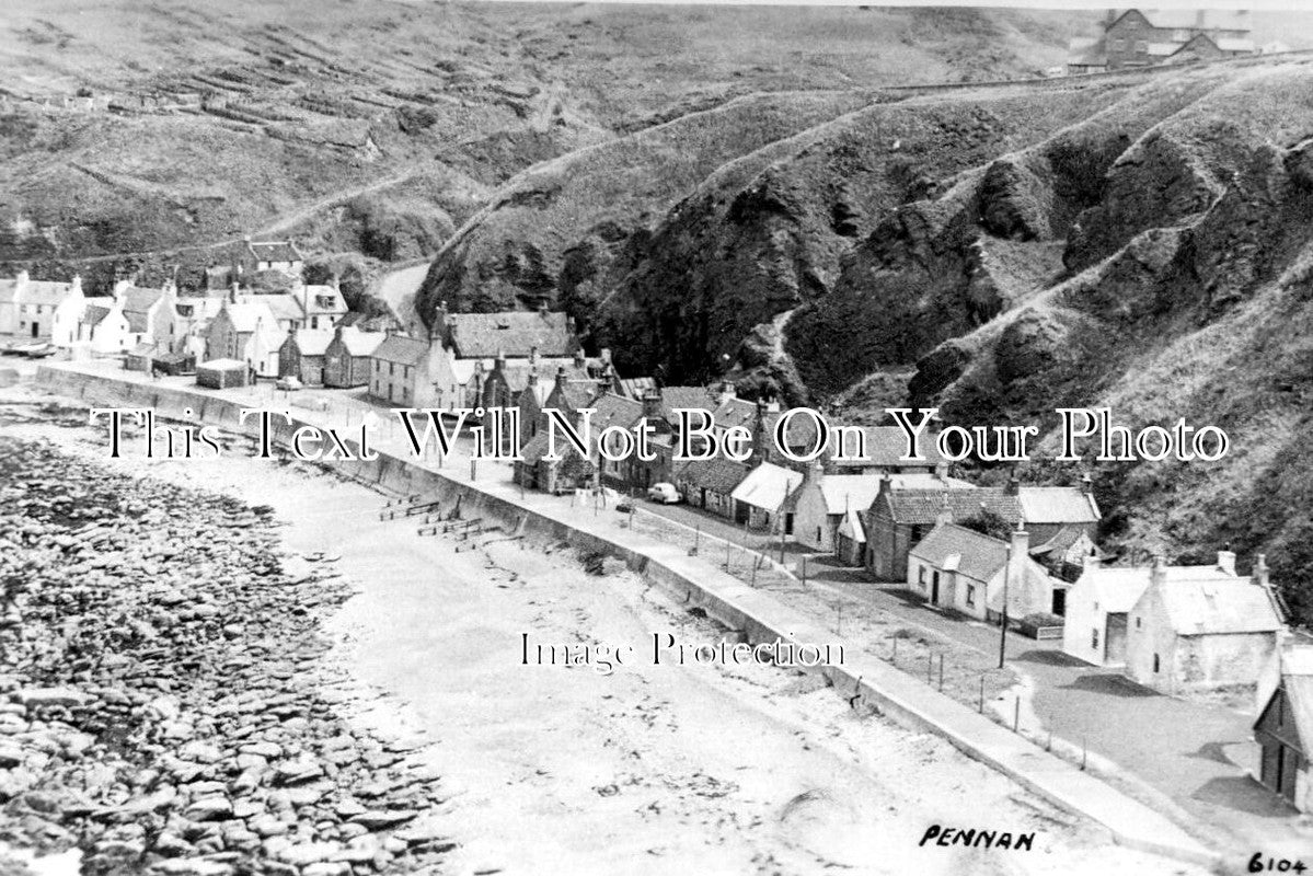 SC 1244 - Pennan, Fraserburgh, Aberdeenshire, Scotland c1950