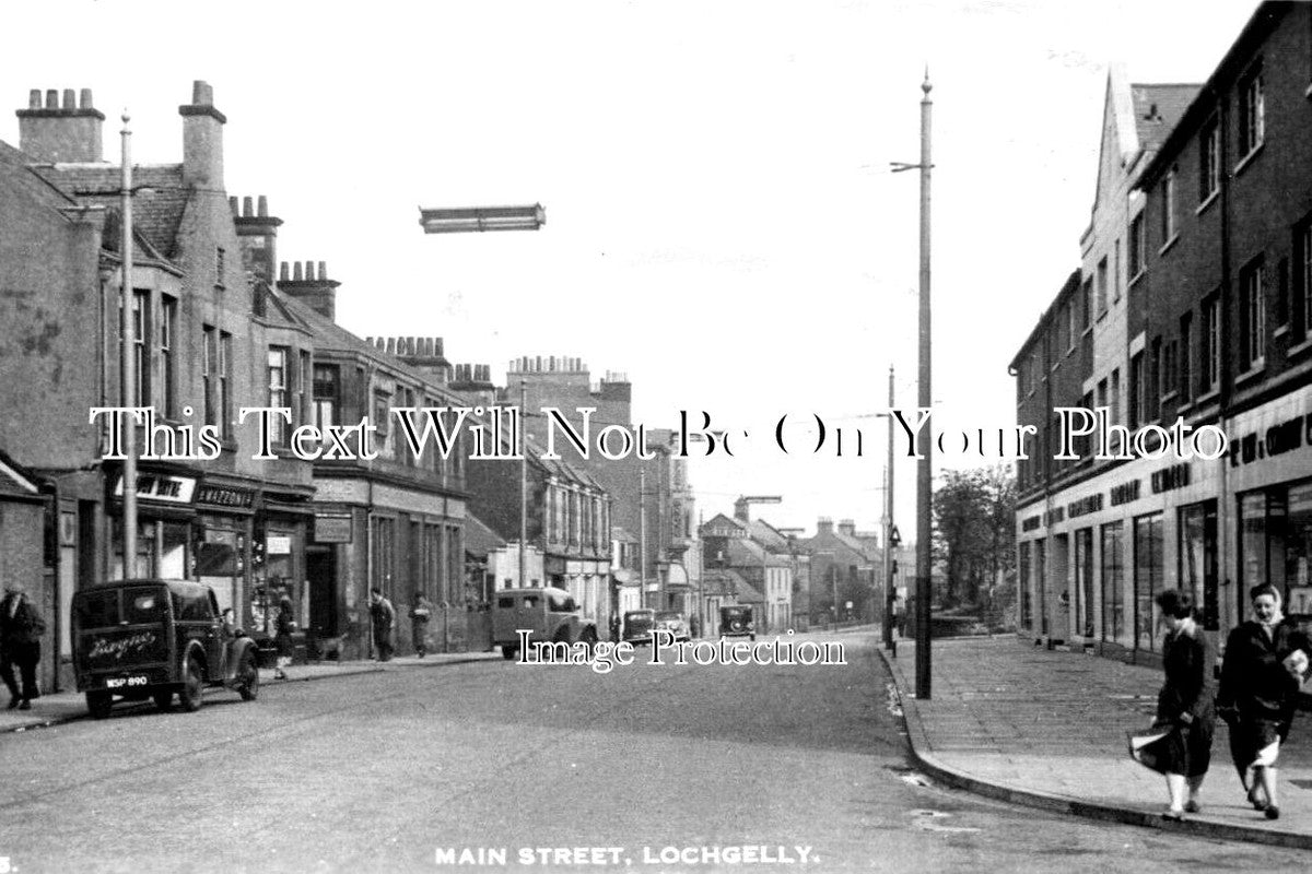 SC 1246 - Main Street, Lochgelly, Fife, Scotland c1950