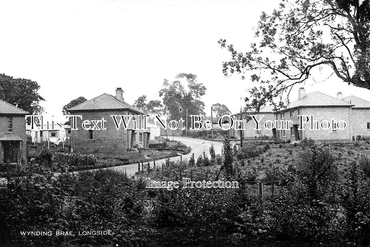 SC 1263 - Wynding Brae, Longside, Scotland c1960