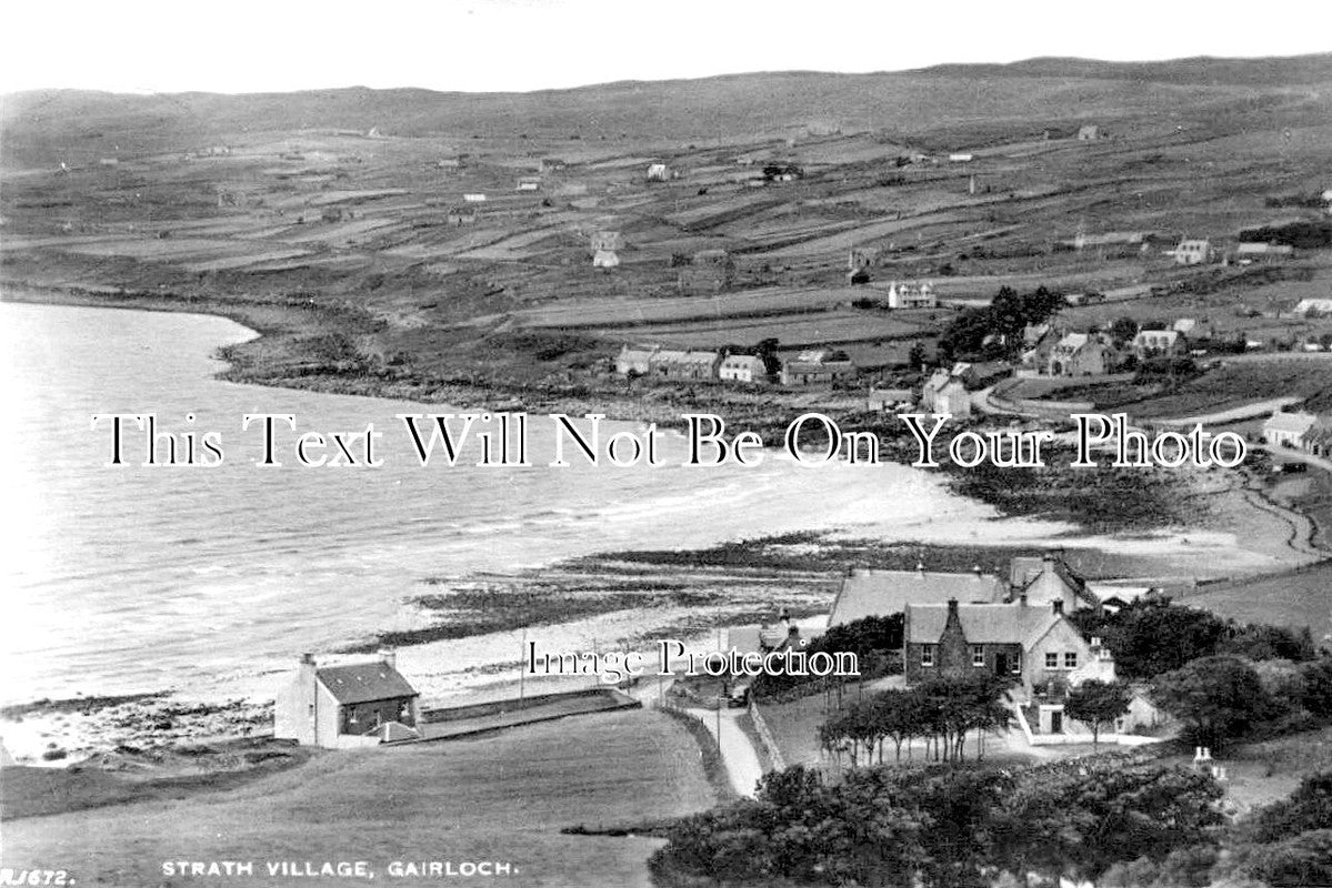 SC 1323 - Straith Village, Gairloch, Wester Ross, Scotland c1937