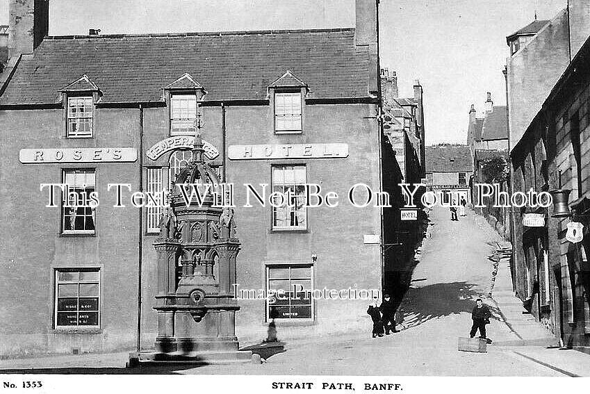 SC 1357 - Roses Temperance Hotel, Strait Path, Banff, Scotland