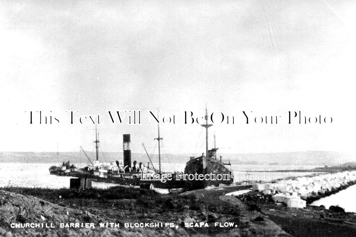 SC 1418 - Churchill Barrier With Blockships, Scapa Flow, Orkney, Scotland