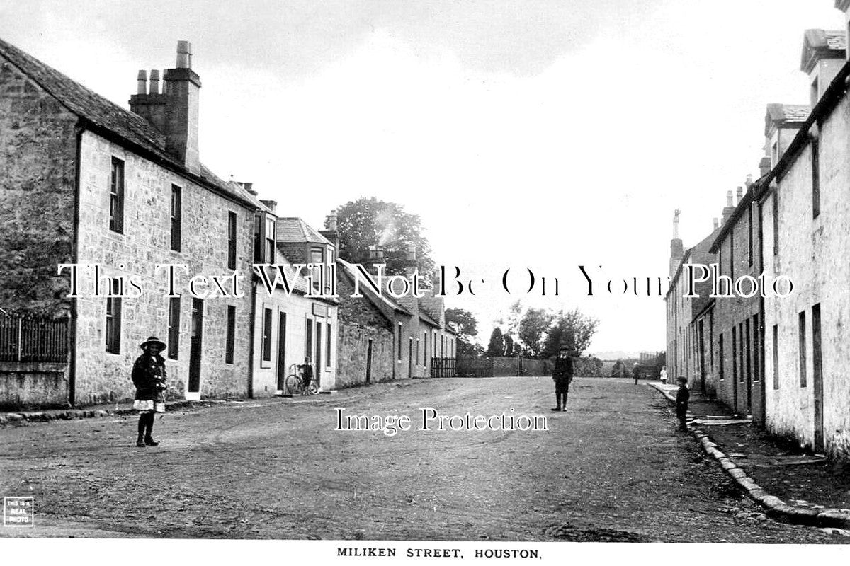 SC 1419 - Miliken Street, Houston, Renfrewshire, Scotland c1920