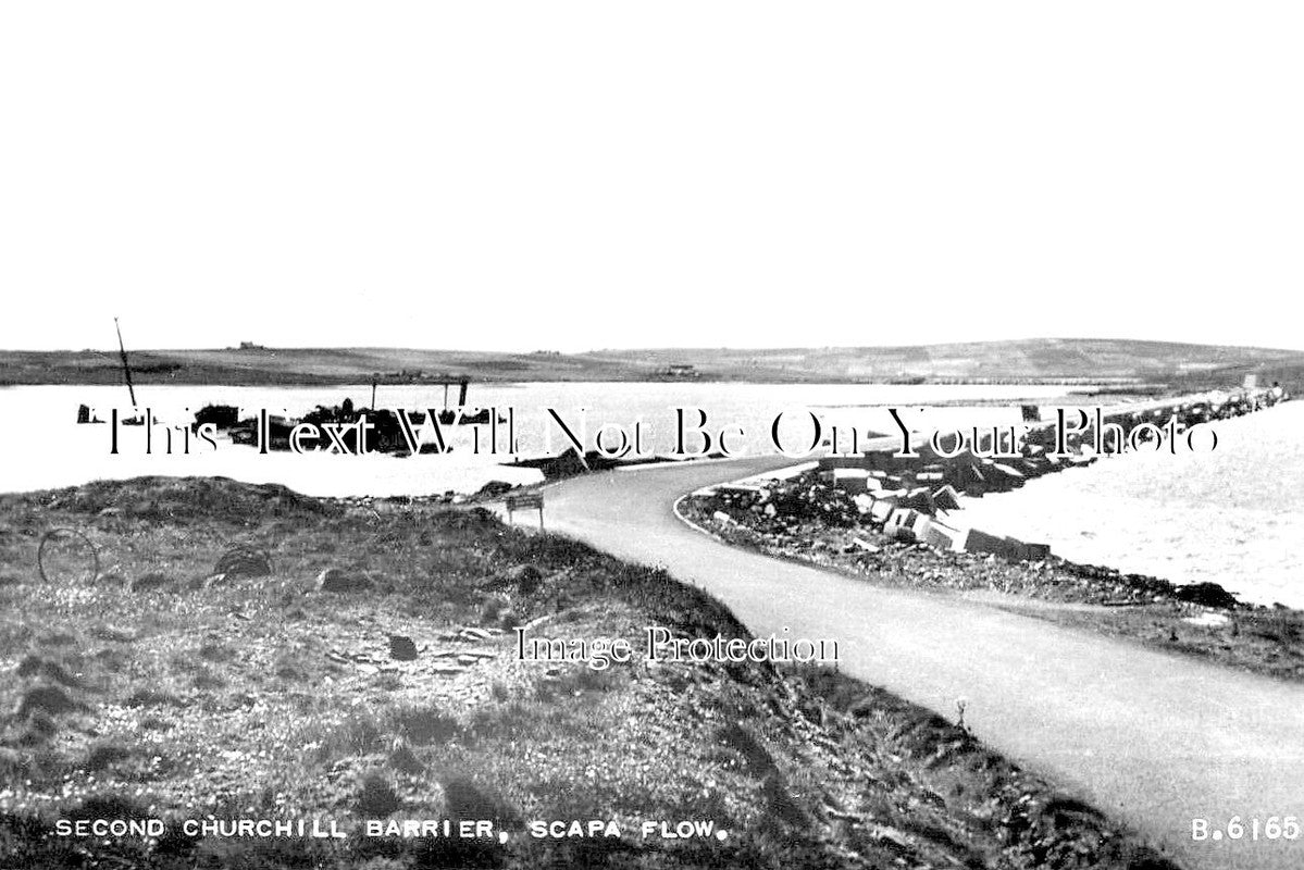 SC 1420 - Second Churchill Barrier, Scapa Flow, Orkney, Scotland c1956