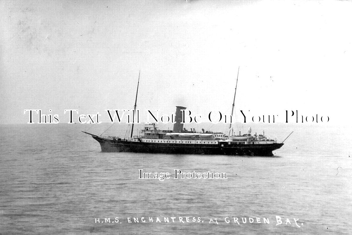 SC 1426 - HMS Enchantress At Cruden Bay, Scotland