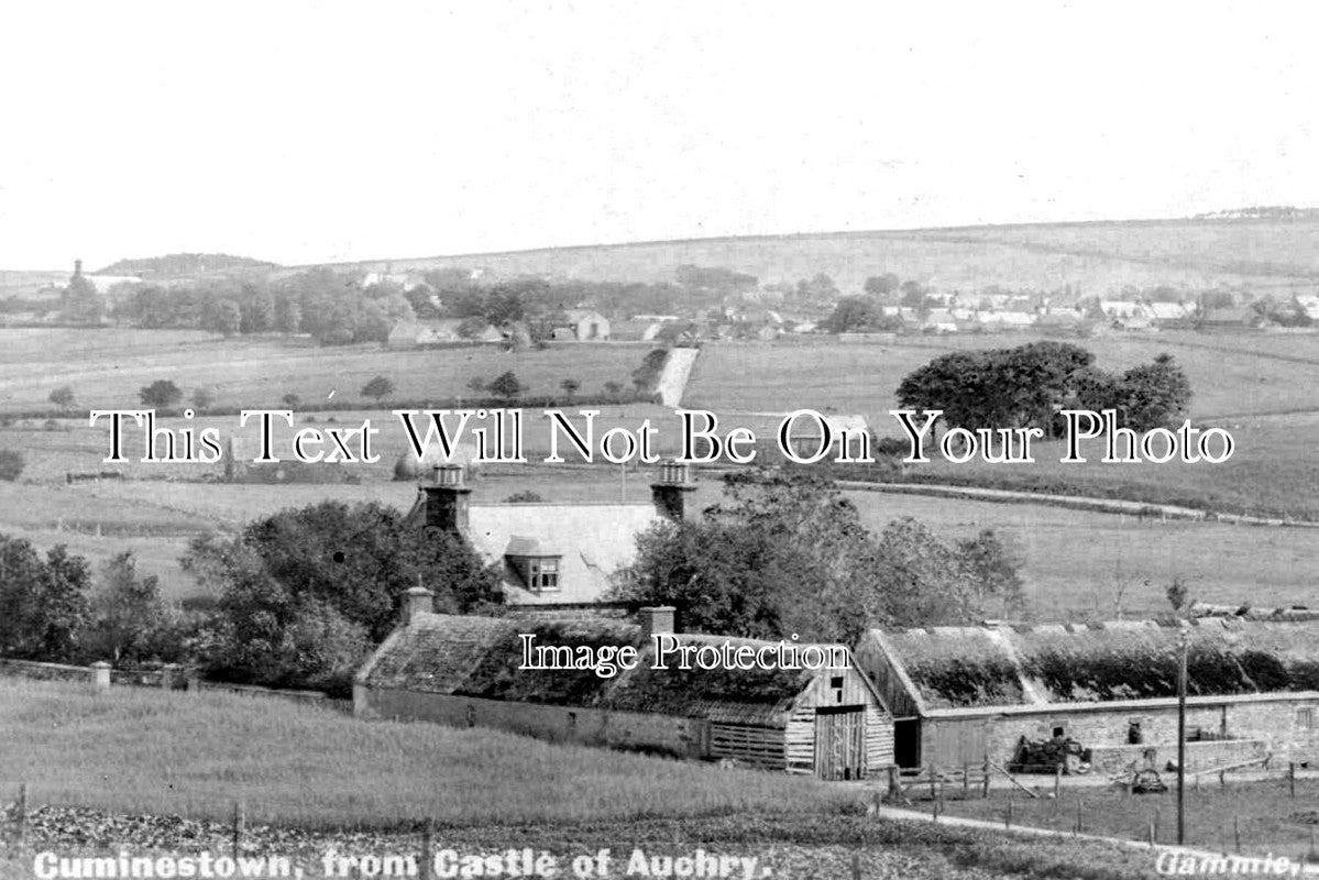 SC 1481 - Cuminestown From Castle Of Auchry, Scotland