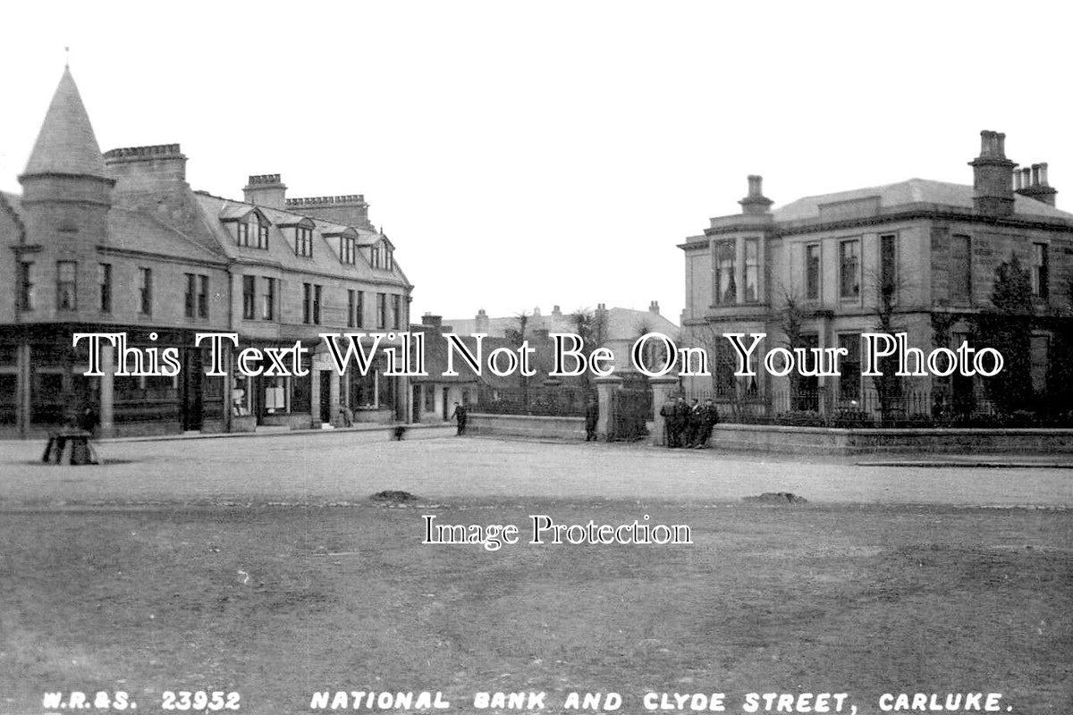 SC 1523 - National Bank & Clyde Street, Carluke, Scotland