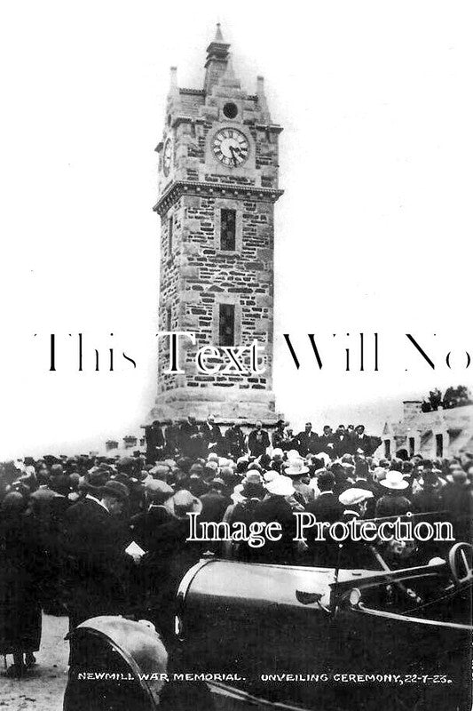 SC 1554 - Unveiling Newmill War Memorial, Keith, Scotland 1923