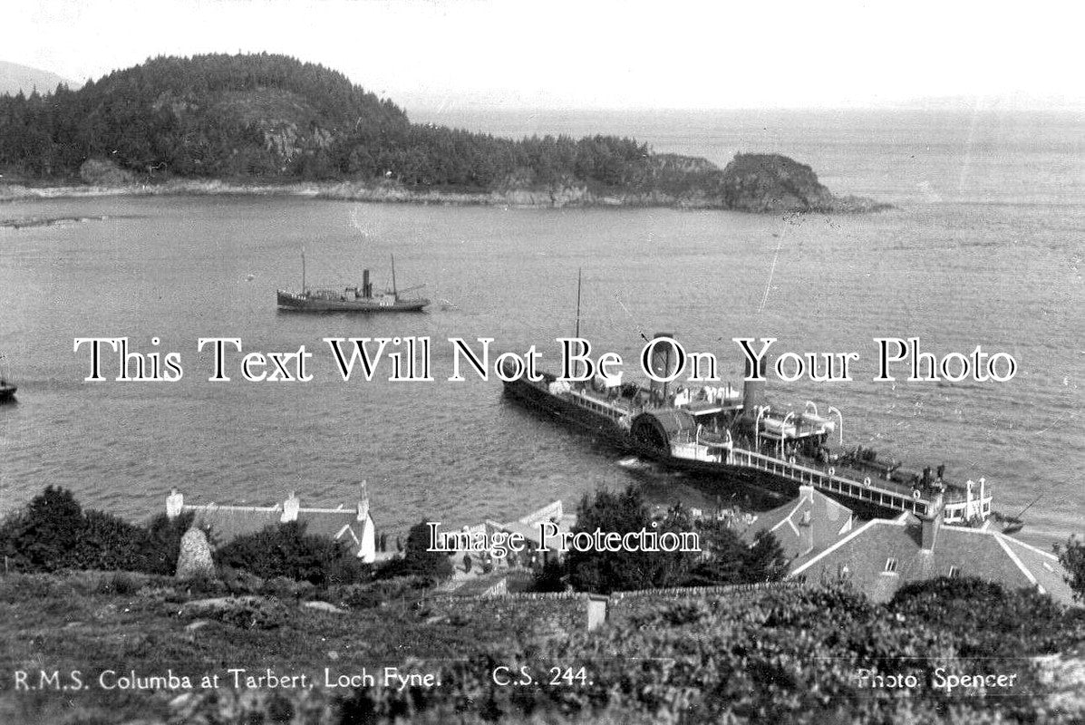 SC 1596 - RMS Columba At Tarbet, Loch Fyne, Argyll, Scotland