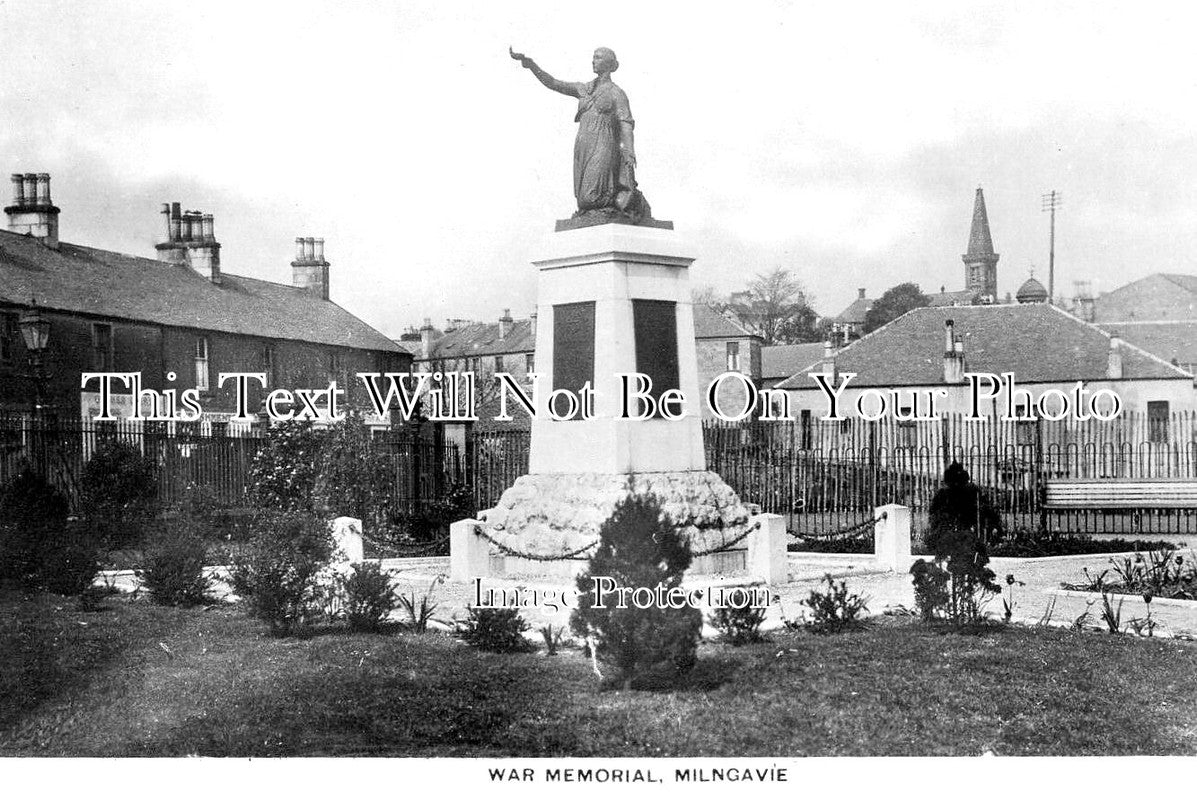 SC 1597 - Milngavie War Memorial, Scotland c1941