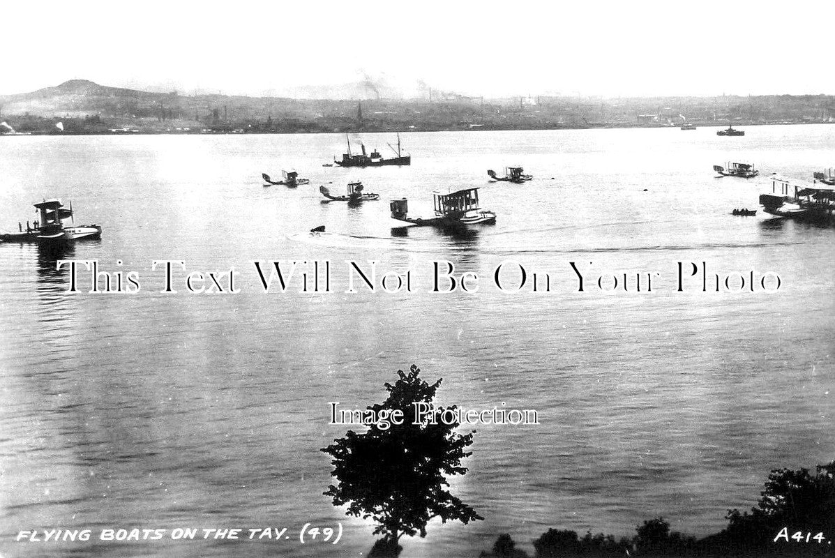 SC 1627 - Flying Boats On The Tay, Dundee, Angus, Scotland