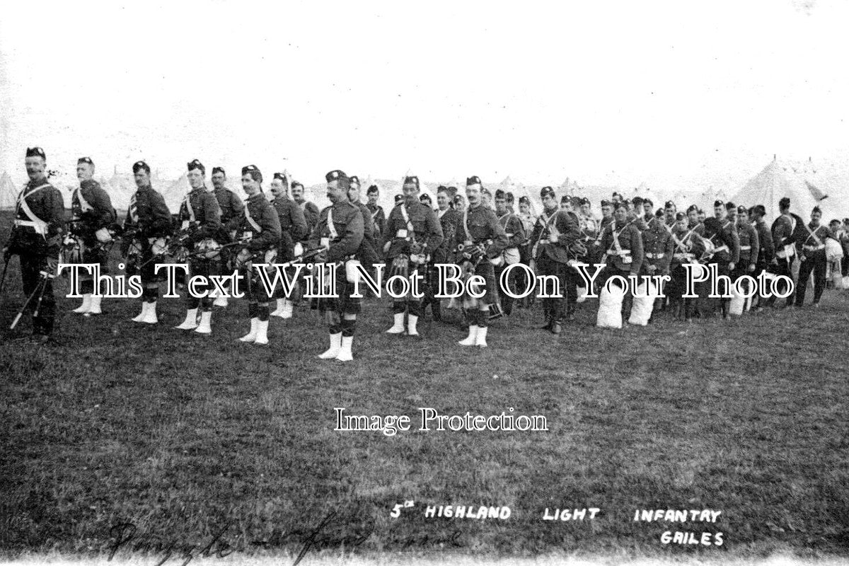 SC 1639 - 5th Highland Light Infantry, Gailes Military Camp, Scotland