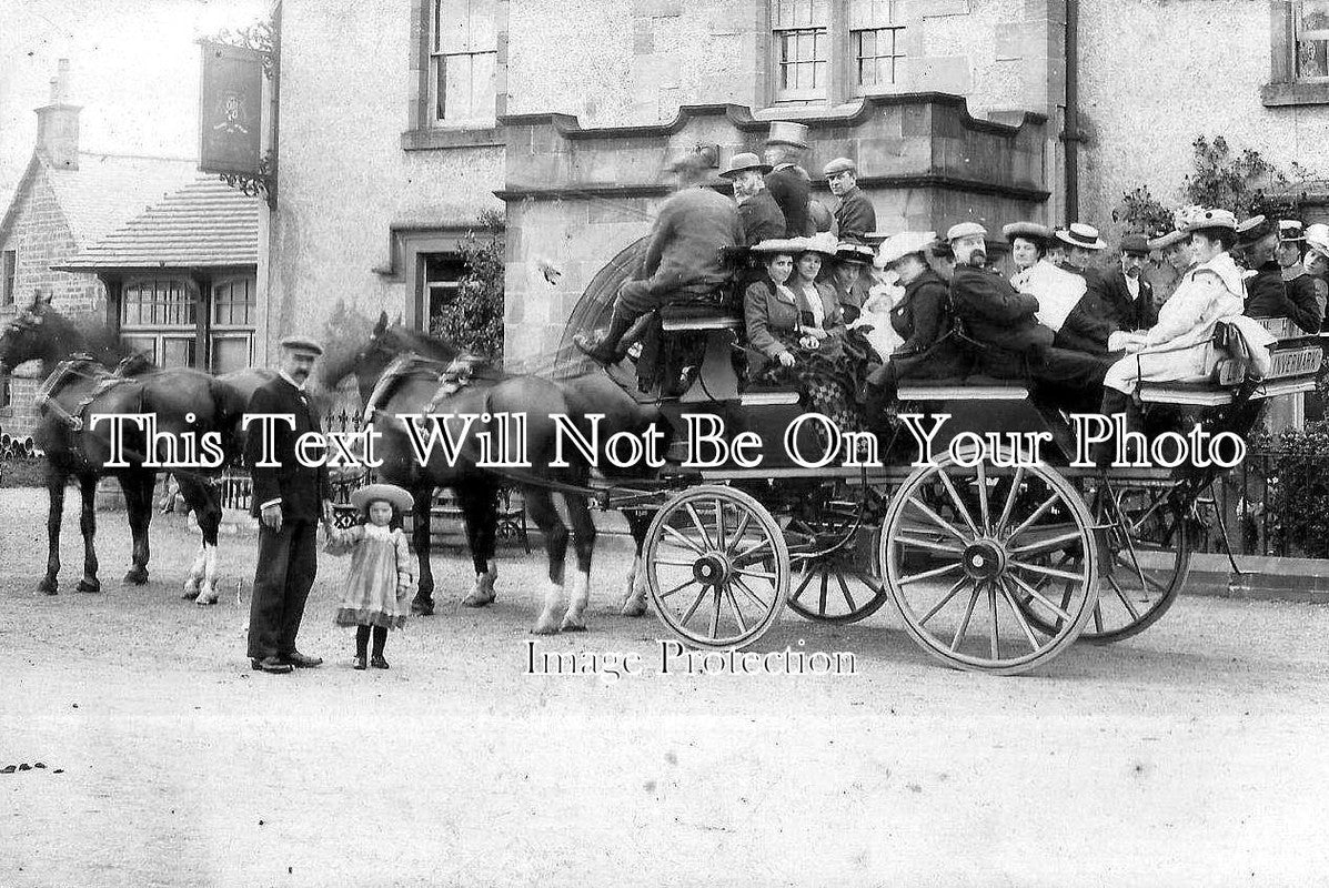 SC 164 - Horse Drawn Charabanc, Edzell, Scotland