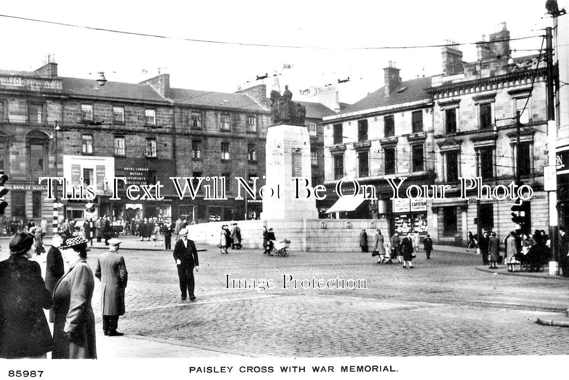 SC 166 - Paisley Cross War Memorial, Scotland