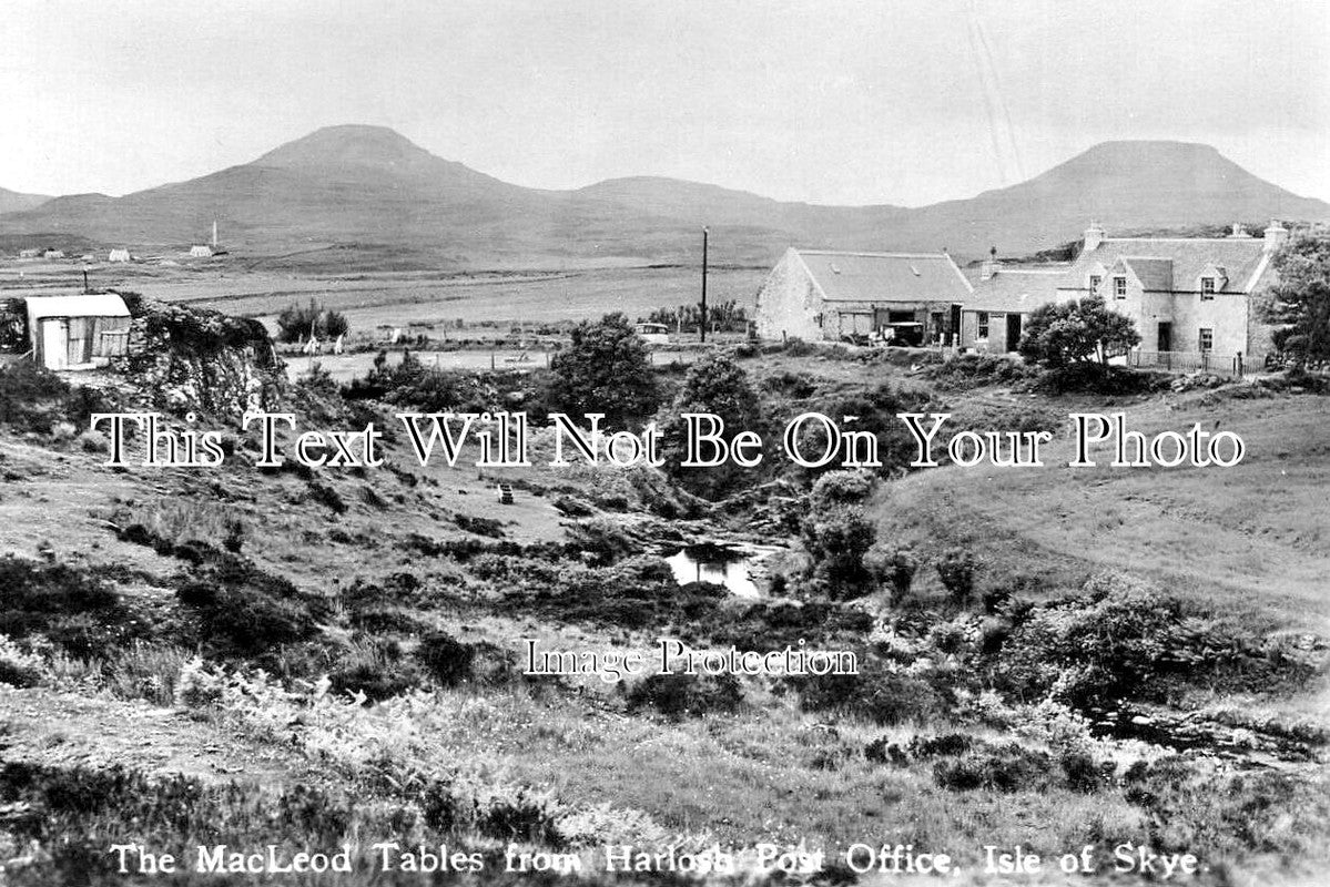 SC 1789 - The Macleod Tables, Harlosh Post Office, Isle Of Skye, Scotland c1950