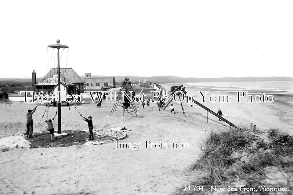 SC 1844 - New Sea Front & Tea Rooms, Montrose, Scotland c1932