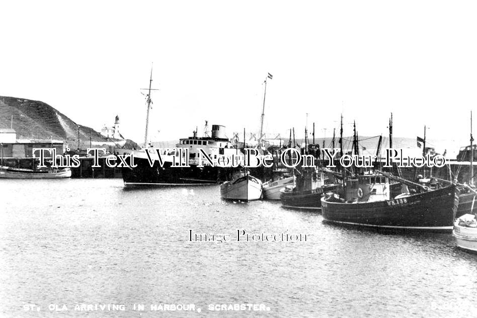 SC 1926 - St Ola Arriving In Scrabster Harbour, Scotland