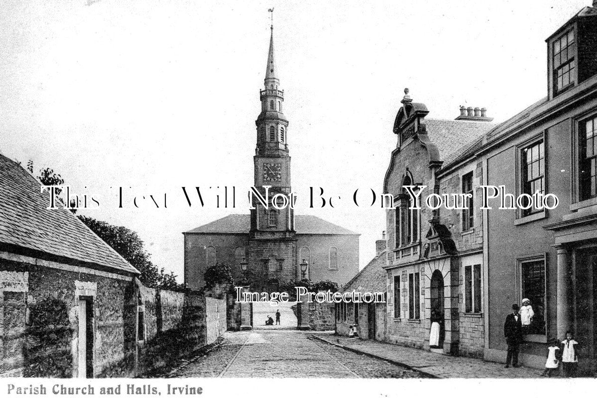 SC 1958 - Parish Church & Halls, Irvine, Ayrshire, Scotland